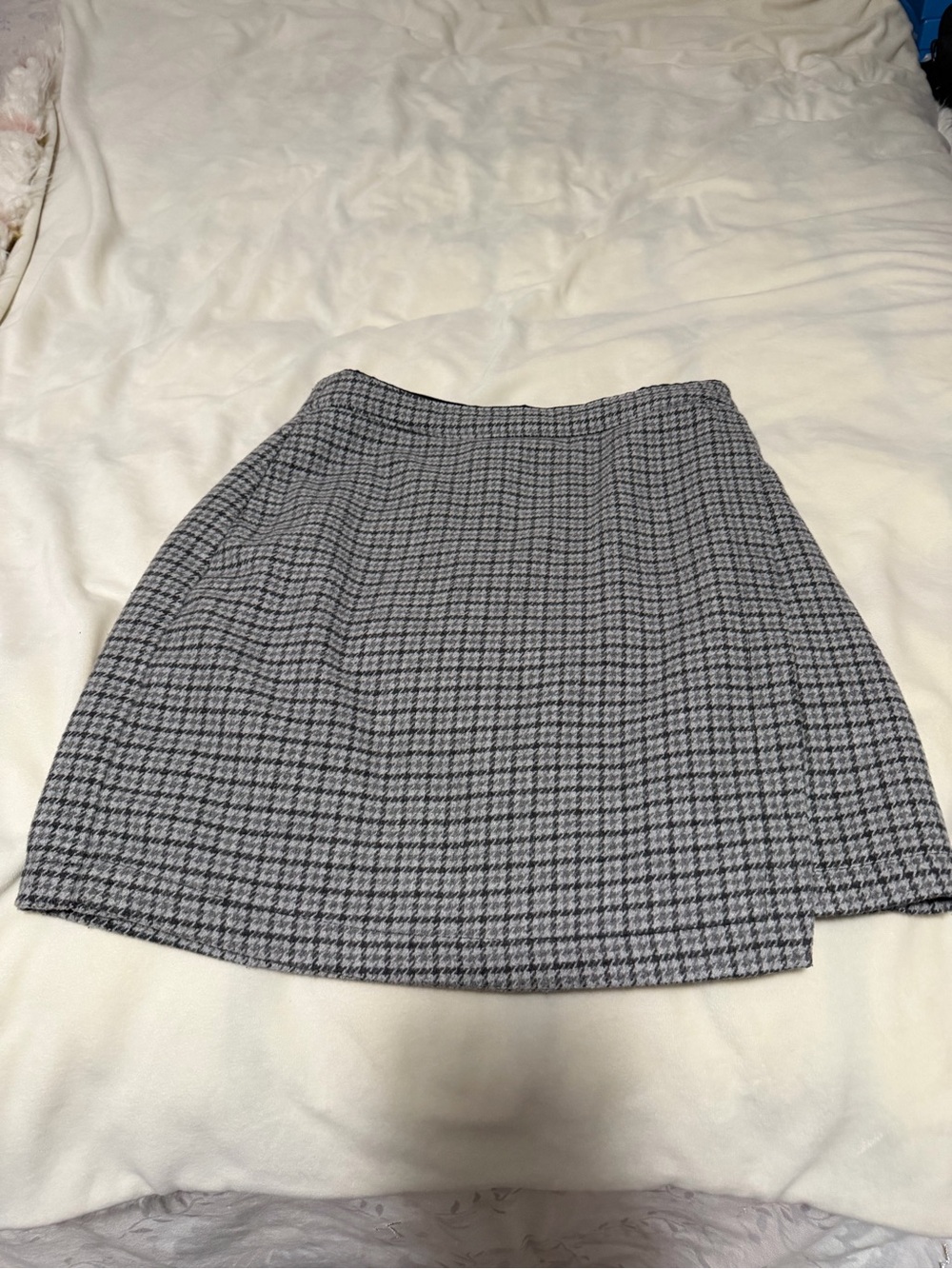 Abercrombie & Fitch Gray Wool Blend Lined Mini Skirt XS - Picture 3 of 9
